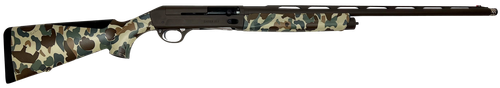 Sauer SASA1230CBFBOS SL-5 Waterfowl 12 Gauge 3.5" 3+1 28", Brown Cerakote Barrel/Rec, Fred Bear Old School Camo Furniture, LPA Front Sight, 5 Ext. Chokes Included