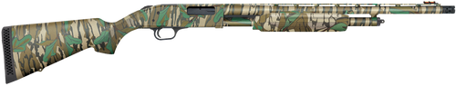 Mossberg 54337 500 Turkey Full Size 20 Gauge Pump 3" 5+1 22" Mossy Oak Greenleaf Vent Rib Barrel, Mossy Oak Greenleaf Optic Ready Receiver, Fixed Mossy Oak Greenleaf Synthetic Stock, Right Hand