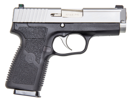 Kahr Arms KP4043NA P  40 S&W Caliber with 3.60" Barrel, 7+1 Capacity, Black Finish Frame, Serrated Matte Stainless Steel Slide, Textured Polymer Grip & TruGlo Night Sights