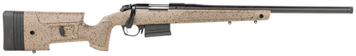 Bergara Rifles B14S351C B-14 HMR 308 Win 5+1 20" Graphite Black Cerakote Barrel, Black Speckled Brown Molded w/Mini-Chassis, Adjustable LOP & Cheek Piece Stock, Right Hand