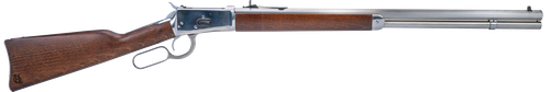 Heritage Mfg H9204524F9 92 Ranch Hand 45 Colt (Long Colt) 12rd 24" Stainless Polished Octagon Barrel, Polished Stainless Steel Receiver, Fixed Hardwood Stock