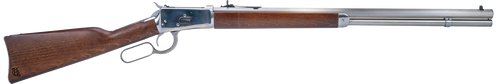 Heritage Mfg H9204524F9 92 Ranch Hand 45 Colt (Long Colt) 12rd 24" Stainless Polished Octagon Barrel, Polished Stainless Steel Receiver, Fixed Hardwood Stock