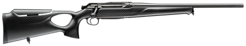 Sauer 80117114 505 Synchro XTC Full Size 222 Rem 3+1 20" Matte Blued Threaded Barrel, Matte Blued Saddle Mount Steel Receiver, Black Thumbhole w/Adj Comb Carbon Fiber Stock