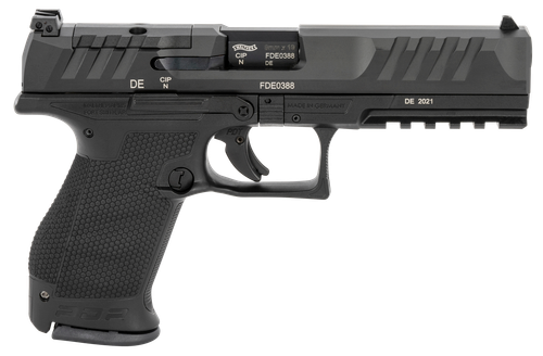 Walther Arms 2858169 PDP  Compact Frame 9mm Luger 10+1 5" Black Steel Barrel, Black Optic Ready/Serrated Steel Slide, Black Polymer Frame w/Picatinny Rail, Textured Polymer Grip, Ambidextrous