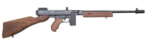 Thompson T110SH 1927A-1 Deluxe 45 ACP Caliber with 18" Barrel, 10+1 Capacity (Stick), Blued Metal Finish, American Walnut Stock Horizontal Wood Grip Right Hand