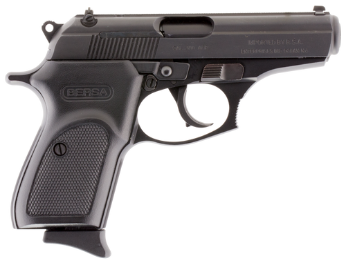 Bersa T380M8 Thunder  Micro-Compact Frame 380 ACP 8+1, 3.50" Black Steel Barrel, Matte Black Serrated Steel Slide & Aluminum Frame