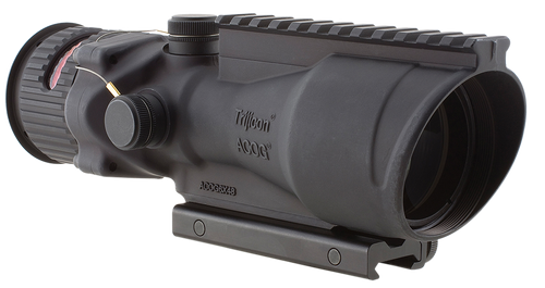Trijicon 100006 ACOG  Black Hardcoat Anodized 6x 48mm Illuminated Red Chevron 50 BMG Reticle