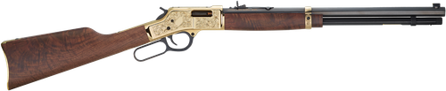 Henry H006CD3 Big Boy Deluxe 3rd Edition Full Size 45 Colt (LC) 10+1 20" Blued Octagon Barrel, Polished Brass Engraved Receiver, American Walnut Stock Right Hand