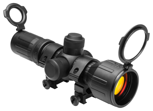NcStar SEECR3942R Tactical Compact 3-9x42mm Red/Green Illuminated P4 Sniper Reticle 30mm Tube One Piece Aluminum Body w/Rubber Outer Coating