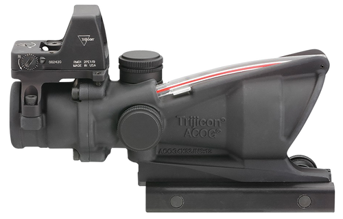 Trijicon 100550 ACOG Combo Matte Black 4x32mm Illuminated Red Crosshair .223 BDC Reticle