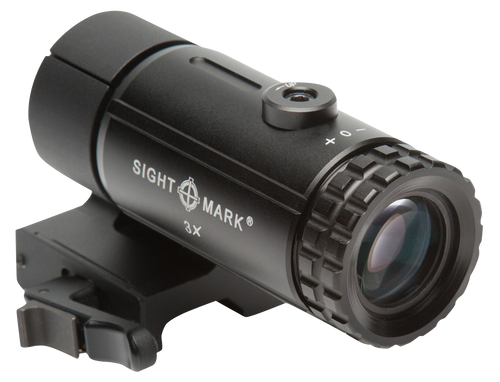 Sightmark SM19063 T-3 Magnifier 3X  with Flip to Side Mount Matte Black 3 x 23mm