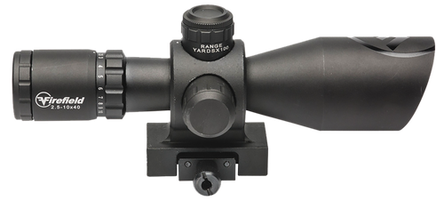Firefield FF13064 Barrage  Matte Black 2.5-10x40mm Illuminated Red/Green Mil-Dot Reticle