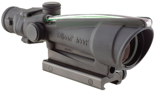 Trijicon 100144 ACOG  Black Hardcoat Anodized 3.5x35mm Illuminated Green Chevron .308/7.62 BDC Reticle