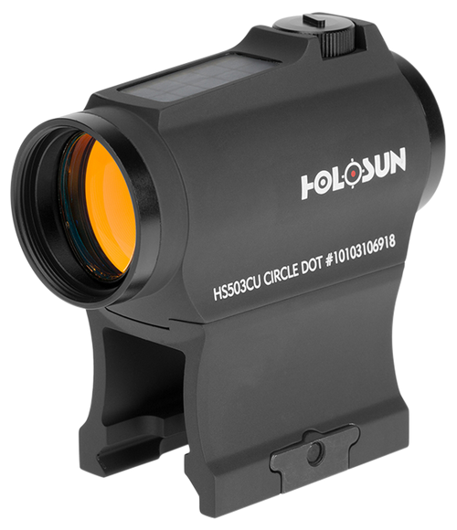Holosun HS503CU 503  Black Anodized 1 x 20 mm 2 MOA Red Dot/65 MOA Circle Multi Reticle