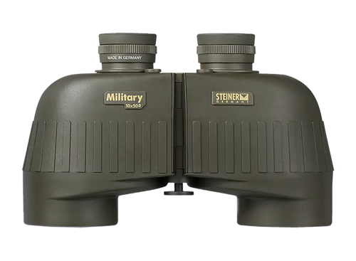 Steiner 2663 M1050 Laser Protection Filter 10x50mm SUMR Military Ranging Reticle Floating Prism Sports-Auto Focus, OD Green Makrolon w/Rubber Armor