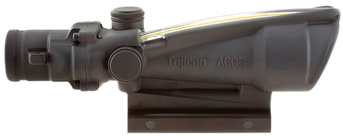 Trijicon 100146 ACOG  Matte Black 3.5x35mm Illuminated Amber Chevron .223/5.56 BDC Reticle