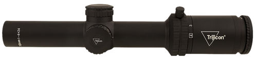 Trijicon 2900011 Credo  Matte Black 1-4x24mm 30mm Tube LED Illuminated Red MRAD Ranging Reticle