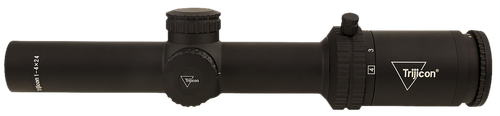 Trijicon 2900011 Credo  Matte Black 1-4x24mm 30mm Tube LED Illuminated Red MRAD Ranging Reticle