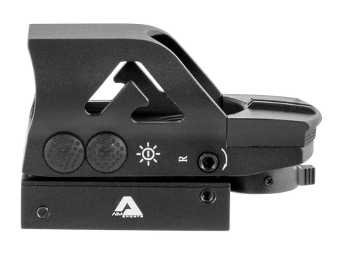 Aim Sports RT506C Full-Size Reflex Sight  Matte Black 1x34mm Red/Green Multi Reticle