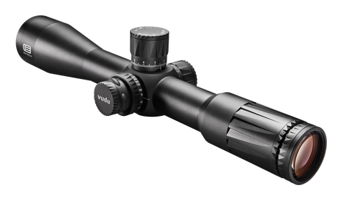 Eotech VDU318FFH59 Vudu FFP Black Anodized 3.5-18x50mm 34mm Tube Illuminated Horus H59 MRAD Reticle Features Throw Lever
