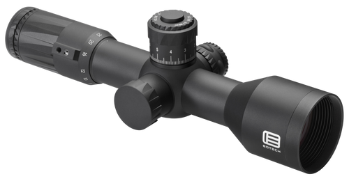 Eotech VDU525FFMD4 Vudu FFP Black Hardcoat Anodized 5-25x 50mm 34mm Tube Illuminated Red MD4 MOA Reticle Features Throw Lever