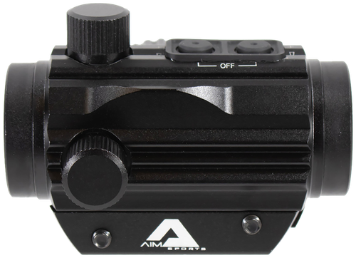 Aim Sports RD120PE Micro Dot  5 MOA Black Anodized 1x20mm Red/Green Dual Illuminated