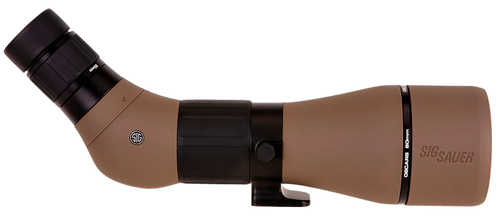 Sig Sauer Electro-Optics SOO82001 OSCAR8  Flat Dark Earth Rubber Armor 27-55x 80mm Angled Body