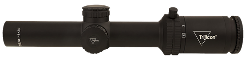 Trijicon 2900012 Credo  Matte Black 1-4x24mm 30mm Tube LED Illuminated Green MRAD Ranging Reticle