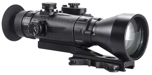 AGM Global Vision 15WP4423484111 Wolverine Pro-4 3AW1 Night Vision Rifle Scope Matte Black 4x70mm Gen 3 Auto-Gated White Phosphor Level 1 Illuminated Red Chevron w/Ballistic Drop Reticle
