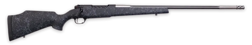 Weatherby MAM01N7MMPR8B Mark V Accumark 7mm PRC 3+1 24" Threaded/Fluted Stainless Barrel, Graphite Black Rec, Gray Webbed Black Monte Carlo Stock, Accubrake Muzzle Brake, Adj. TriggerTech Trigger