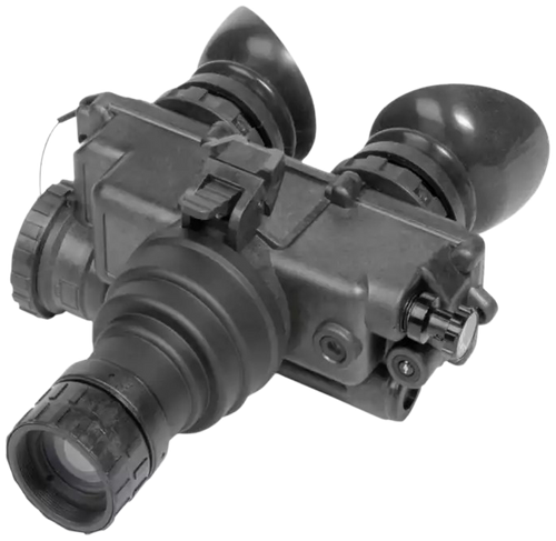 AGM Global Vision 12PV7123284111 PVS-7 3AW1 Night Vision Goggles Black 1x 27mm, Generation 3 White Phosphor Level 1, 64-72 Ip/mm Resolution White Filter