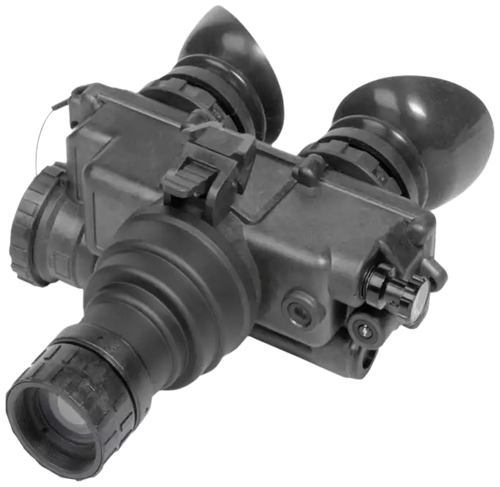 AGM Global Vision 12PV7123284111 PVS-7 3AW1 Night Vision Goggles Black 1x 27mm, Generation 3 White Phosphor Level 1, 64-72 Ip/mm Resolution White Filter