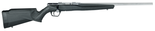 Savage Arms 70502 B22 Magnum FVSS Full Size Bolt Action 22 WMR 10+1 21" Heavy Button-Rifled Barrel, Matte Stainless Metal Finish & Matte Black Synthetic Stock