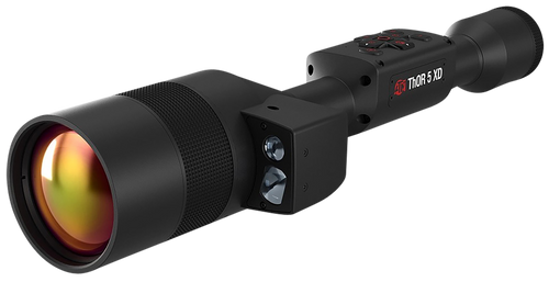 ATN TIWST51275LRF Thor 5 XD LRF Thermal Rifle Scope Black Anodized 3-30x Smart Mil Dot Reticle, Zoom 1280x1024 12 Micron 60 fps Resolution, Features Laser Rangefinder