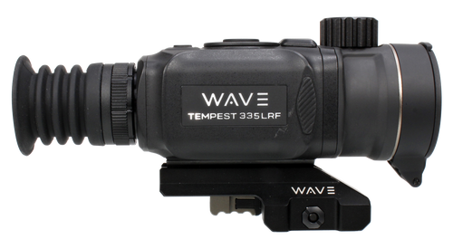 Wave WTS200 Tempest 335 LRF Thermal Black 3.3x35mm Illuminated Multi Reticle 384x288, 12 Microns, 50 Hz Resolution, Digital Zoom 13.2x Rapid/Smooth