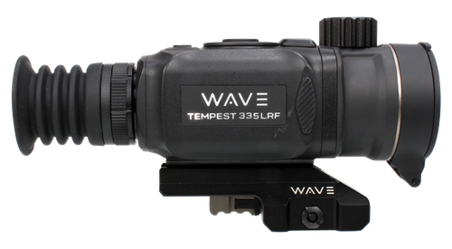 Wave WTS200 Tempest 335 LRF Thermal Black 3.3x35mm Illuminated Multi Reticle 384x288, 12 Microns, 50 Hz Resolution, Digital Zoom 13.2x Rapid/Smooth