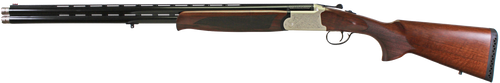 Iver Johnson Arms IJ60020LW28S IJ600 Lightweight Full Size 20 Gauge Break Open 3" 2rd 28" Black Over/Under Vent Rib Barrel, Silver Engraved Aluminum Receiver, Fixed Walnut Wood Stock, Ambidextrous