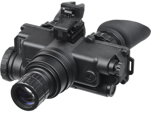 AGM Global Vision 12W7P122153211 Wolf-7 PRO NL1 Night Vision Goggles Black 1x 27mm, Generation 2+ Level 1, 45-54 lp/mm Resolution, Green Filter