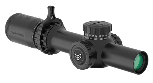 Swampfox Optics THK14241GB Tomahawk II  Black 1-4x24mm 30mm Tube BDC Green Reticle