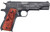 Auto-Ordnance 1911BKOC12 1911 Trump Save America 45 ACP  5" Barrel 7+1, Distressed Armor Black Cerakote, Carbon Steel Beavertail Frame, Serrated Engraved Slide, Custom Engraved Goncalo Wood Grip