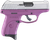 Ruger 3295 EC9s  Compact Frame 9mm Luger 7+1, 3.12" Black Steel Barrel, Aluminum Cerakote Serrated Steel Slide, Purple Polymer Frame, Purple Grip, Manual/Trigger Safety, Right Hand