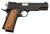 Rock Island 51434 Pro Ultra Match *CA Compliant 45 ACP Caliber with 5" Barrel, 8+1 Capacity, Overall Black Parkerized Finish Steel, Beavertail Frame, Serrated Slide & Checkered Wood Grip