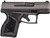 Taurus 1-GX4M93C GX4 Micro-Compact 9mm Luger Caliber with 3.06" Barrel, 11+1 Capacity, Black Finish Frame, Serrated Tungsten Gray Cerakote Steel Slide &  Interchangeable Backstrap Grip Includes 2 Mags