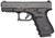 Glock UG1950203 G19 Gen4 Compact 9mm Luger 4.02" 15+1 Overall Black Finish with Steel Slide, Finger Grooved Rough Texture Interchangeable Backstraps Grip & Fixed Sights (US Made)