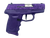 SCCY Industries DVG1RPPU DVG-1  Sub-Compact Frame 9mm Luger 10+1 3.10" Stainless Quadlock Barrel, Purple Glitter Optic Ready/Serrated Stainless Steel Slide, Royal Purple Polymer Frame & Grip