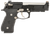 Langdon Tactical Tech LTT92ECB 92 Elite LTT  9mm Luger 18+1 4.70" Target Crown Steel Barrel, Black Serrated Steel Slide, Black Frame w/Picatinny Rail, Black VZ G10 Grip