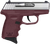 SCCY Industries CPX-3TTCR CPX-3  Sub-Compact Frame 380 ACP 10+1, 3.10" Stainless Quadlock Barrel, Serrated Stainless Steel Slide, Crimson Red Polymer Frame w/Finger Grooves, No Safety, Right Hand