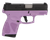 Taurus 1G2S931LP G2S  Compact Frame 9mm Luger 7+1 3.26" Matte Stainless Steel Barrel, Matte Black Serrated Alloy Steel Slide, Light Purple Polymer Frame w/Picatinny Rail & Polymer Grip, Right Hand