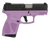 Taurus 1G2S931LP G2S  Compact Frame 9mm Luger 7+1 3.26" Matte Stainless Steel Barrel, Matte Black Serrated Alloy Steel Slide, Light Purple Polymer Frame w/Picatinny Rail & Polymer Grip, Right Hand