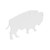 B/C AR500 3/8" SILHOUETTE BISON WHT